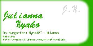 julianna nyako business card